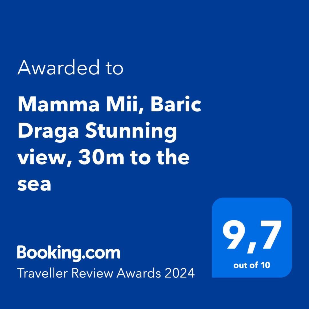Апартаменты Mamma Mii, Baric Draga Stunning View, 30M To The Sea Экстерьер фото