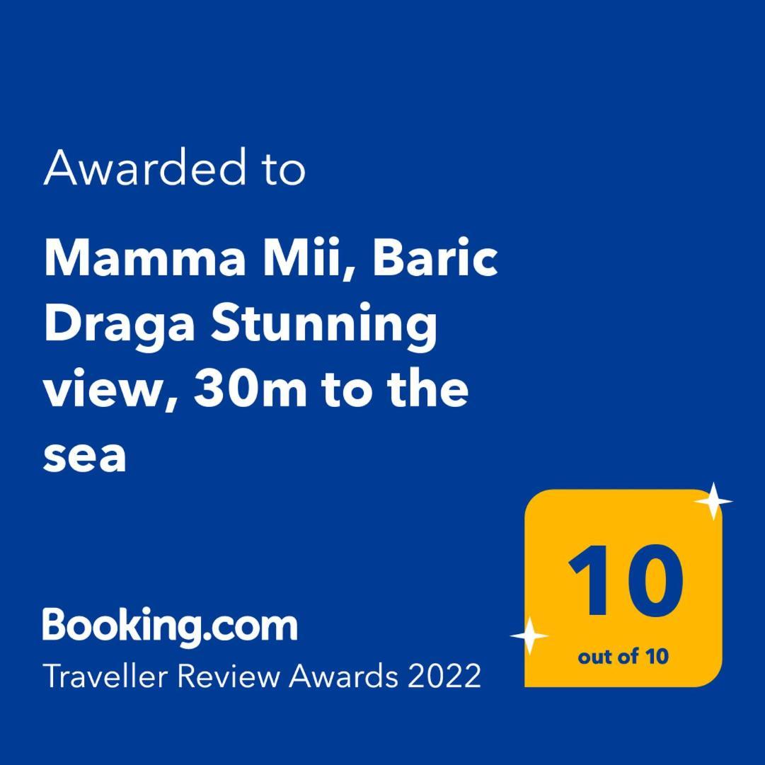 Апартаменты Mamma Mii, Baric Draga Stunning View, 30M To The Sea Экстерьер фото